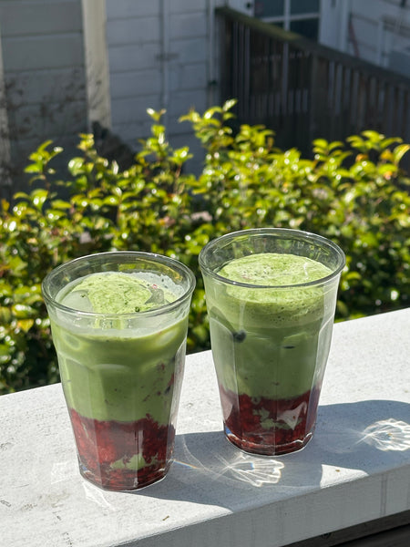 Iced Mixed Berry & Beet Matcha Latte