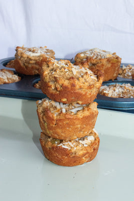Tropical Breakfast Muffins (Coconut • Pineapple • Ginger)