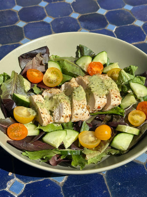 Zingy Ginger Cilantro Lime Salad Dressing