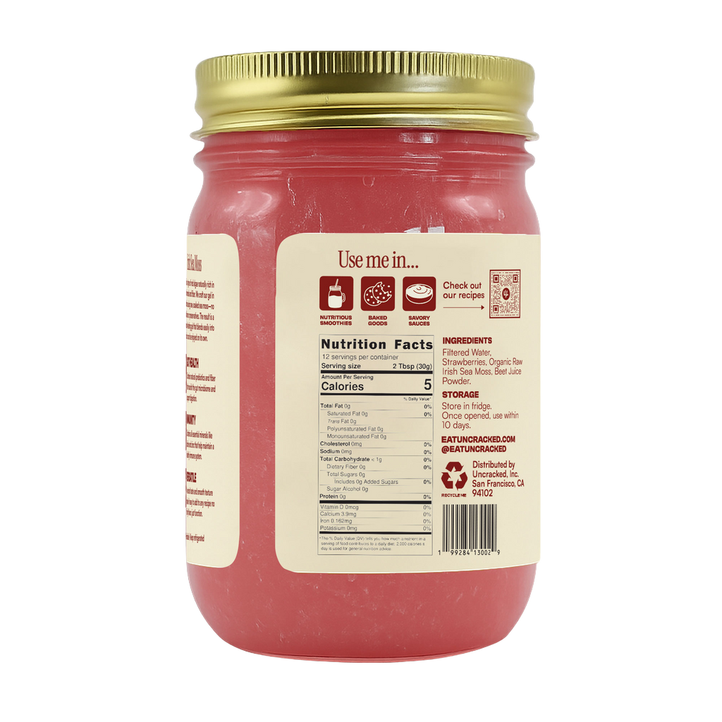 Strawberry-Beet Sea Moss Gel
