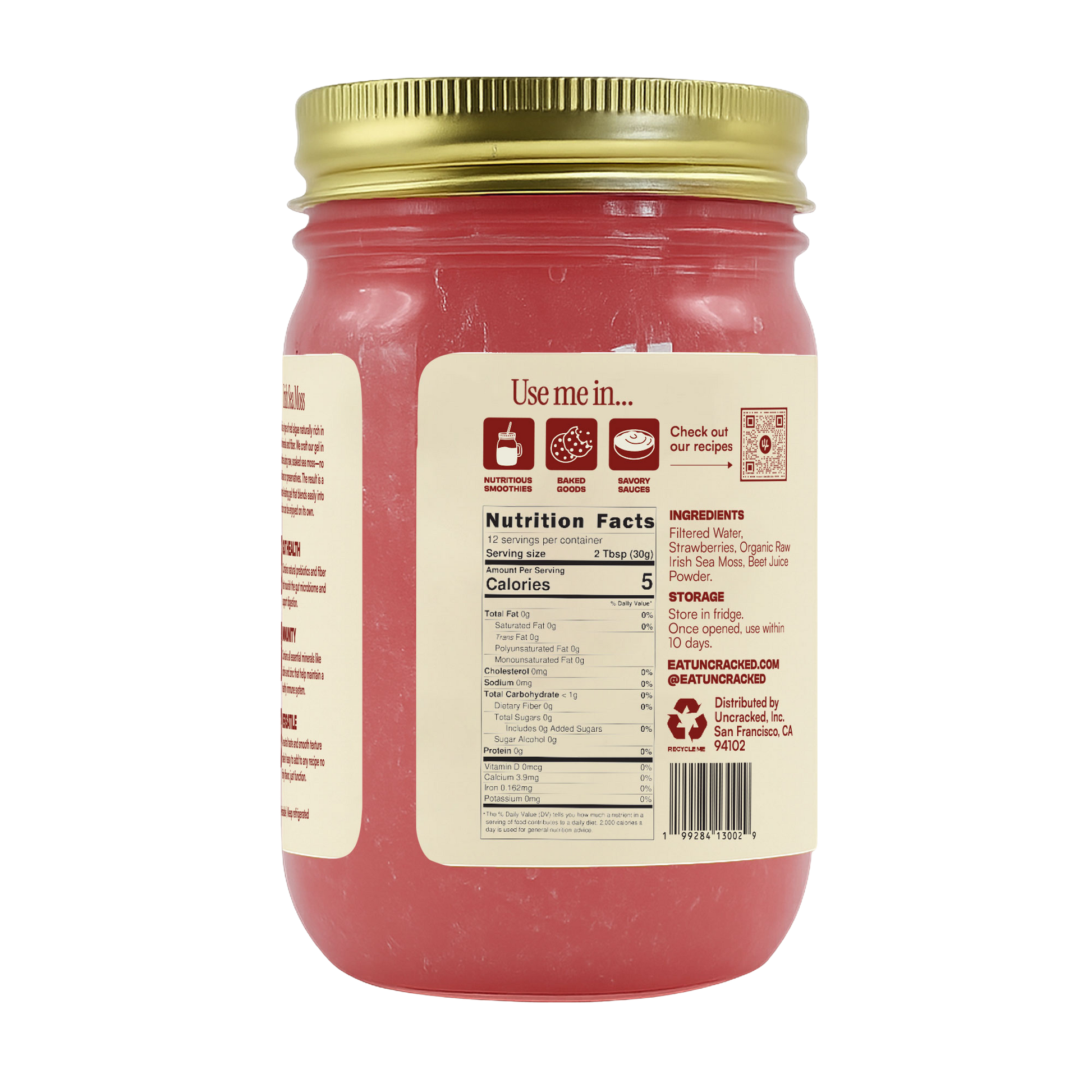 Strawberry-Beet Sea Moss Gel
