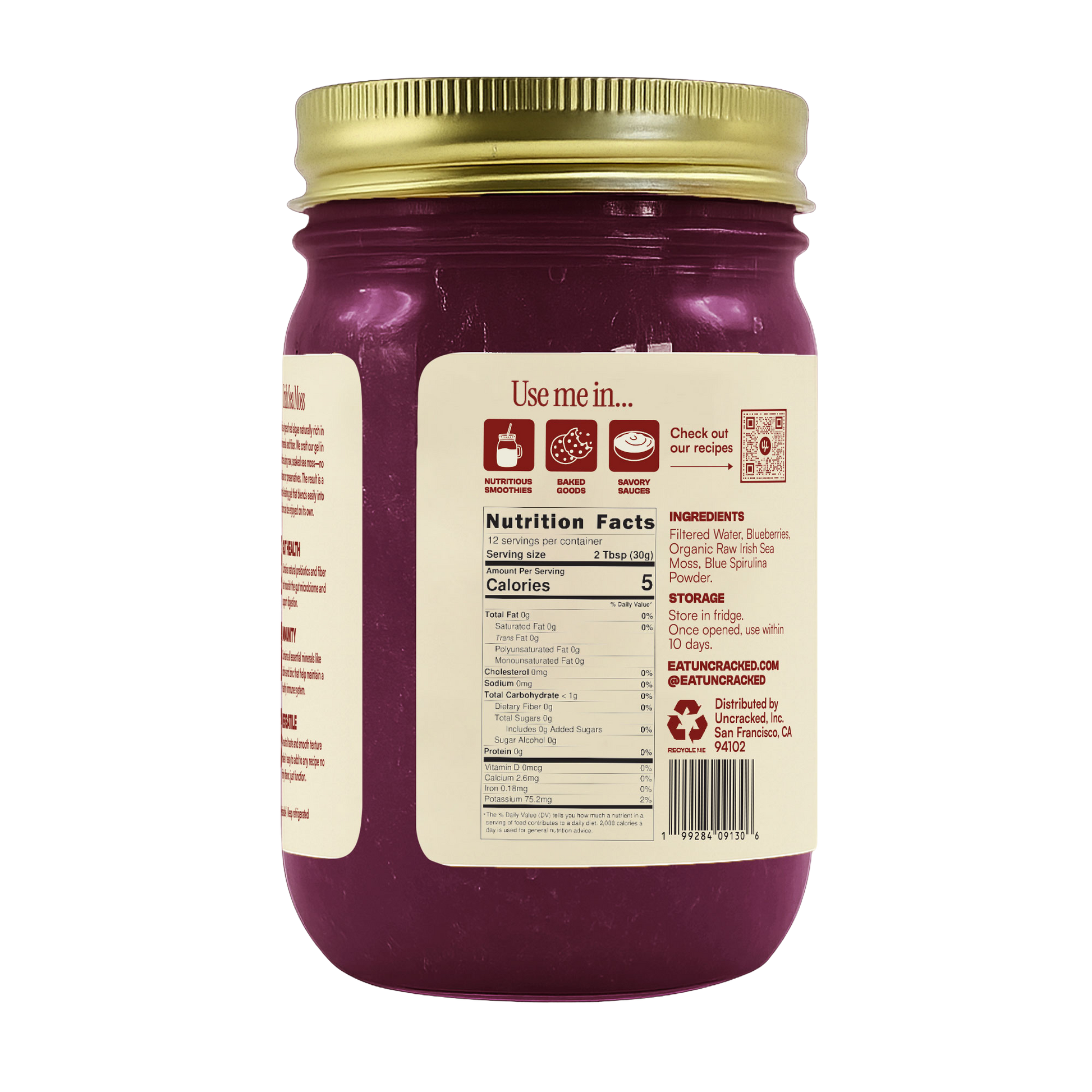 Blue Spirulina Sea Moss Gel